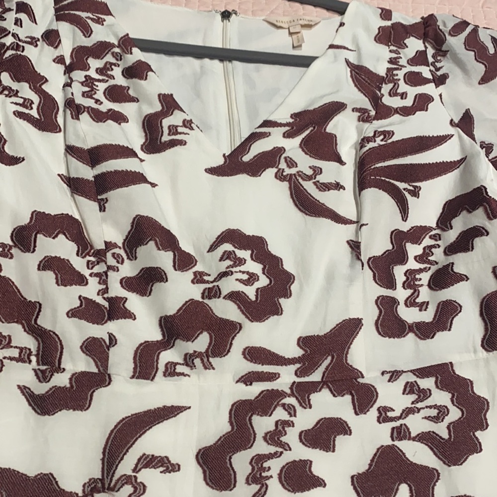 Rebbeca Taylor Designer Amea Floral ruffle Woman’s dress - Picture 6 of 13